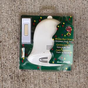 Heath Zenith Wireless Door Chime Christmas Jingle Bell SL-6504-A Holiday Tunes